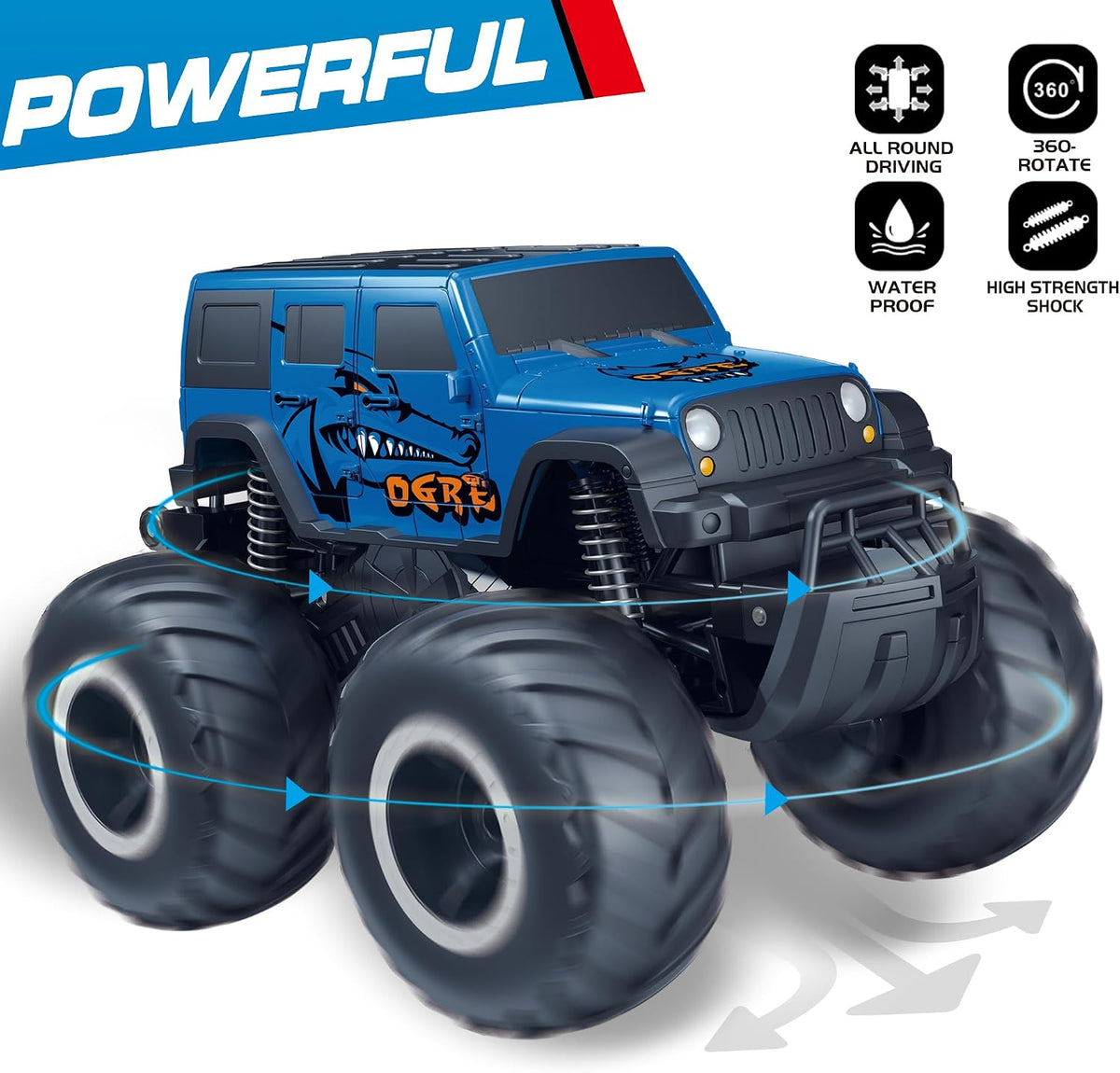 GoBang 1\/16 Anfibio SUV Monster Truck Todo Terreno Control Remoto...