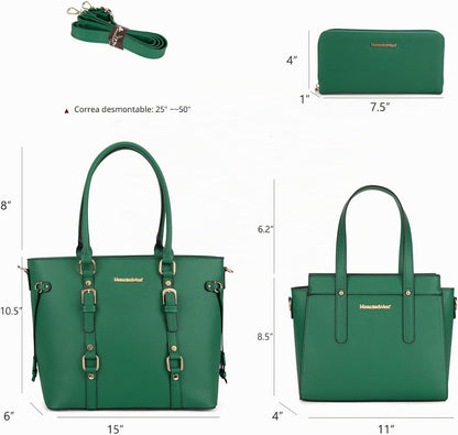 Montana West - Juego de 3 piezas de bolsos para mujer: bolso de man...