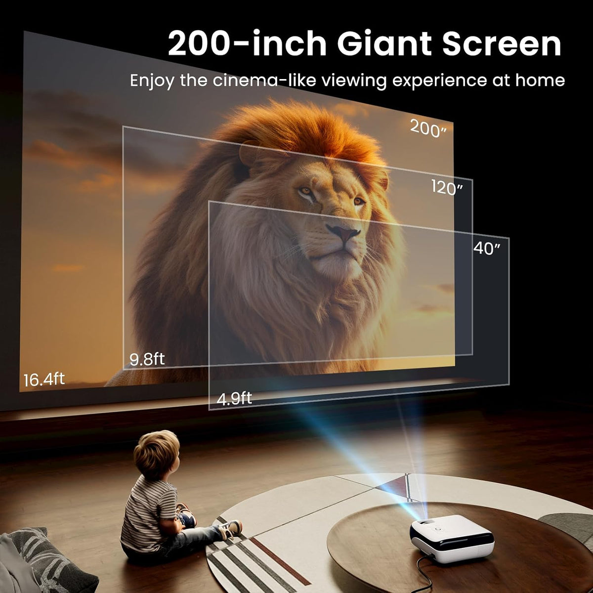 HAPPRUN Proyector Bluetooth Nativo 1080P - Estándar | Native 1080P...