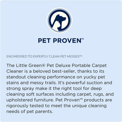 BISSELL Limpiador portátil de alfombras Little Green Pet Deluxe, 33...