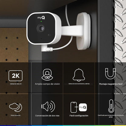 myQ - Kit de inicio inteligente de garaje: teclado de video para pu...