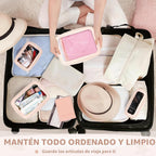YOPCDJ Paquete de 3 bolsas de aseo transparentes, aprobada por la T...
