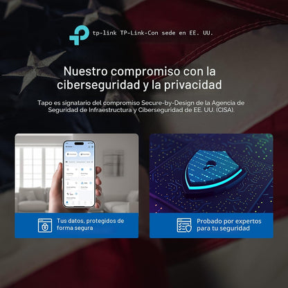 Cámara de seguridad con cable Tapo 2K para interiores/exteriores pa...