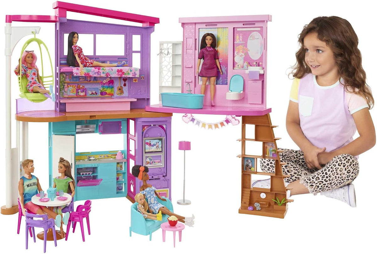 Barbie Juego y accesorios para casa de muñecas de vacaciones | Casa...
