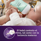 Philips Avent Biberones naturales, flujo medio, 9 onzas, sin BPA, p...