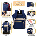 ROSEGIN Mochila para pañales con cambiador, funda para chupete, bol...