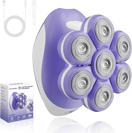 Bartrimber Maquinillas de afeitar eléctricas para piernas de mujer...