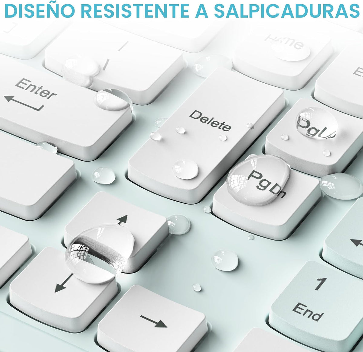 Combo silencioso de teclado y mouse inalámbricos para oficina y hog...