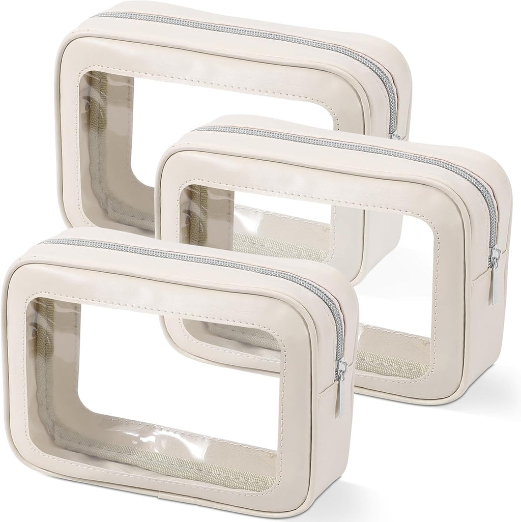 YOPCDJ Bolsa de aseo transparente de 3 piezas, aprobada por la TSA,...