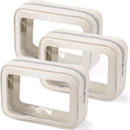 YOPCDJ Bolsa de aseo transparente de 3 piezas, aprobada por la TSA,...
