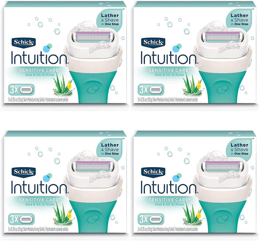 Schick Intuition Pure Nourishment - Repuesto de hoja de afeitar par...