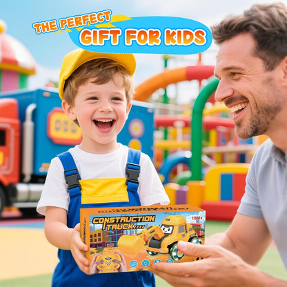 WootoyCar Juguete de excavadora RC para niños pequeños de 2 a 6 año...