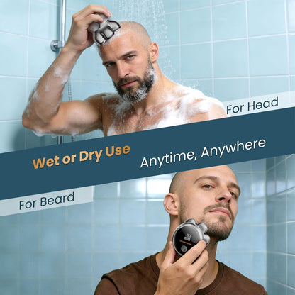 MAXGROOM® PRO - Afeitadora de cabeza 7D para hombres calvos, maquin...