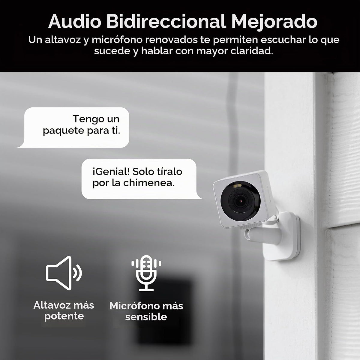 Cámara de seguridad WYZE Cam OG para interiores/exteriores con visi...