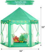 Monobeach Tienda de campaña de princesa para niñas, casa de juegos...