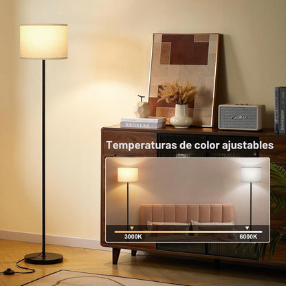 Ambimall Lámpara de pie moderna de 60 pulgadas con control remoto,...