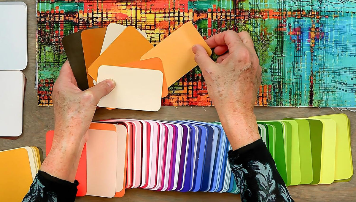 Baraja de cartas de colores esenciales: ¡Salga de la rueda de color...