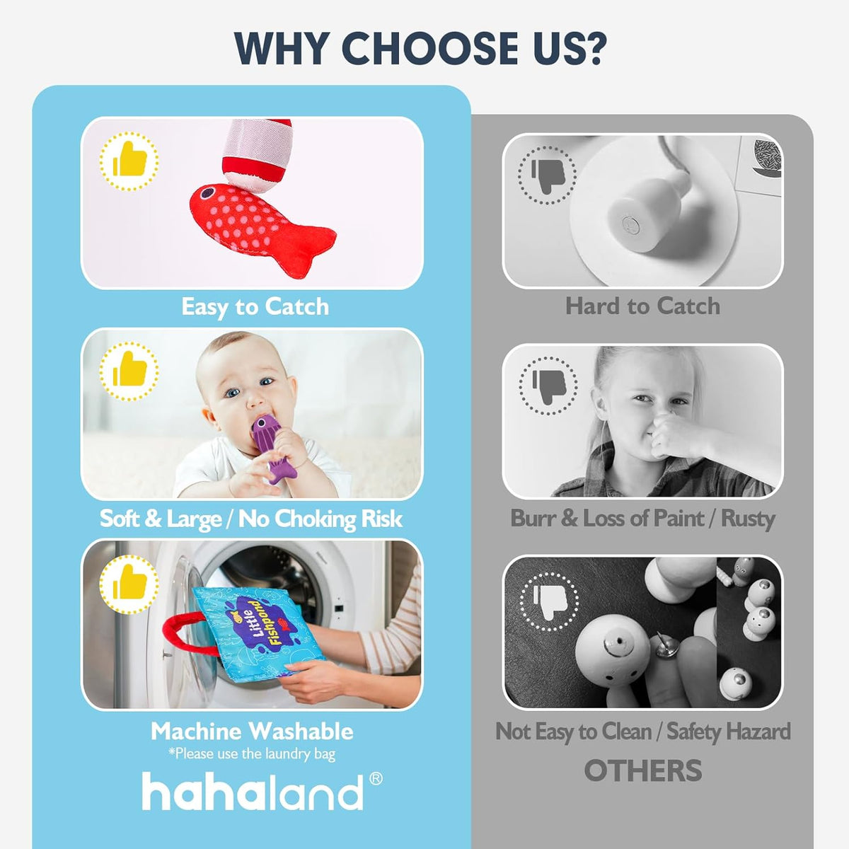 hahaland Juguetes Montessori para niño de 1 año de edad, regalo de...