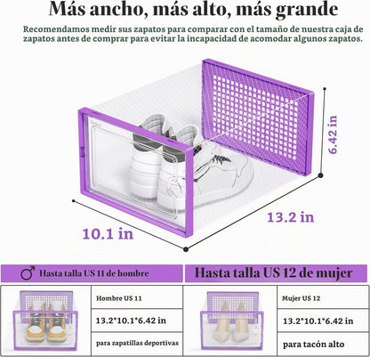 Kuject Cajas de almacenamiento de zapatos grandes, 12 unidades | Es...