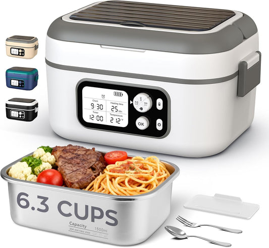 Dravel Lonchera eléctrica con calefacción para hombres, 6.3 tazas 1...