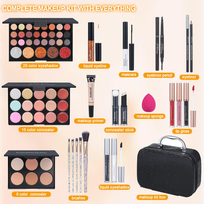 Kit de maquillaje para adolescentes, kit de maquillaje para niñas,...