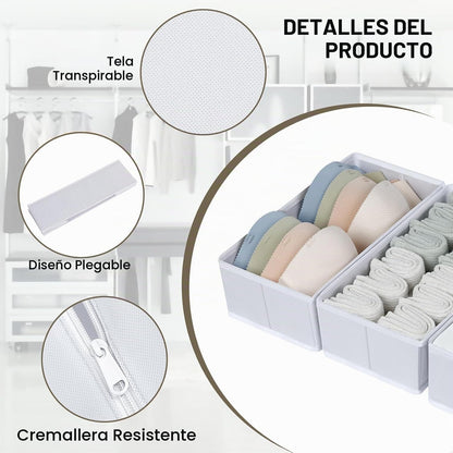 DIMJ Organizador de cajones, paquete de 18 organizadores de cómoda,...