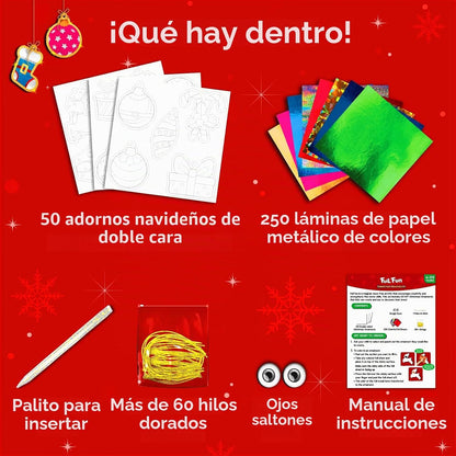 Skillmatics - Divertidos adornos de Navidad, arte de aluminio, rega...