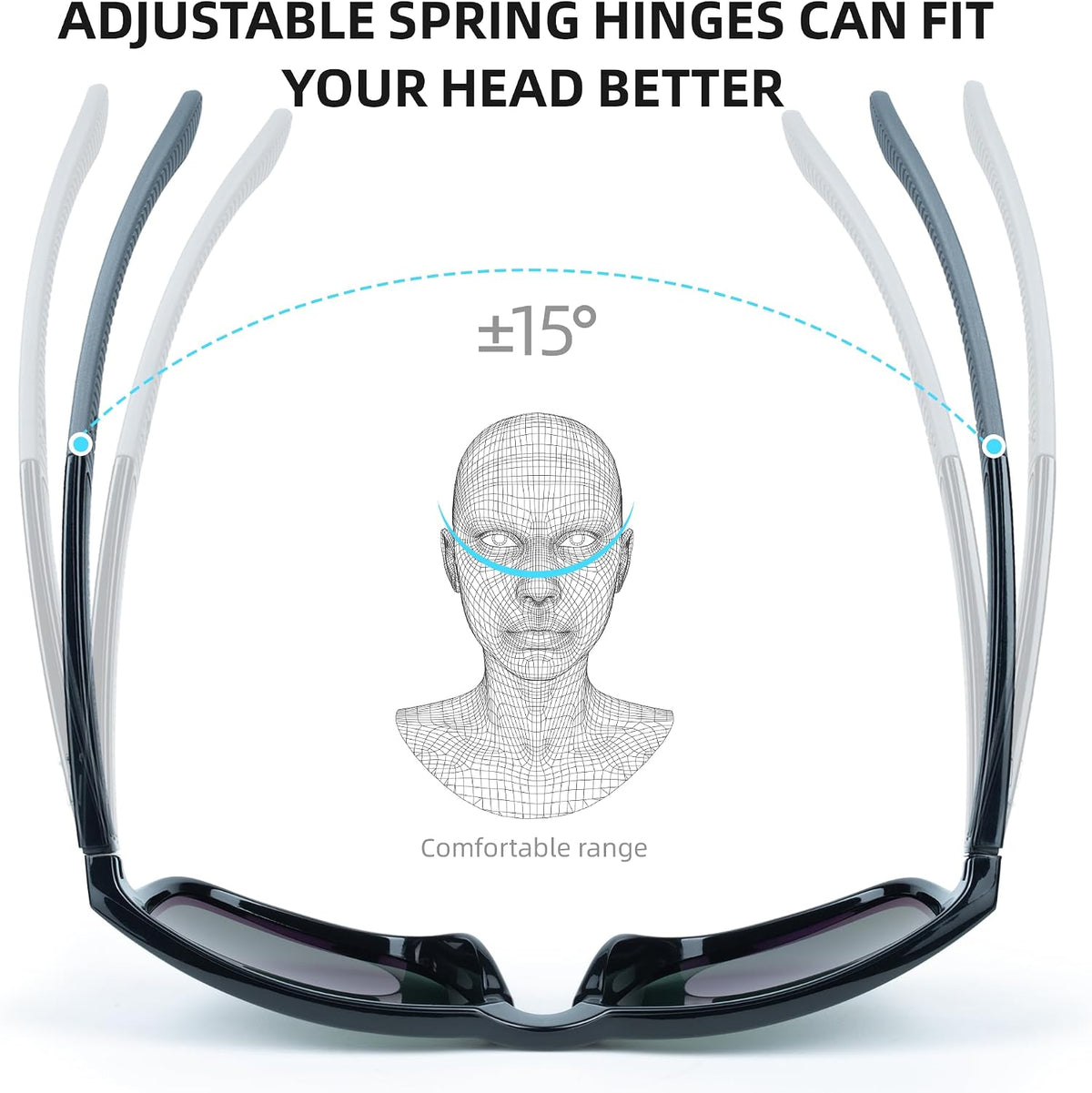 BNUS Corning Gafas de sol con lentes de vidrio para hombres y mujer...