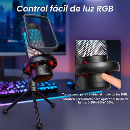 TONOR Juego de micrófonos para juegos, micrófono de condensador par...