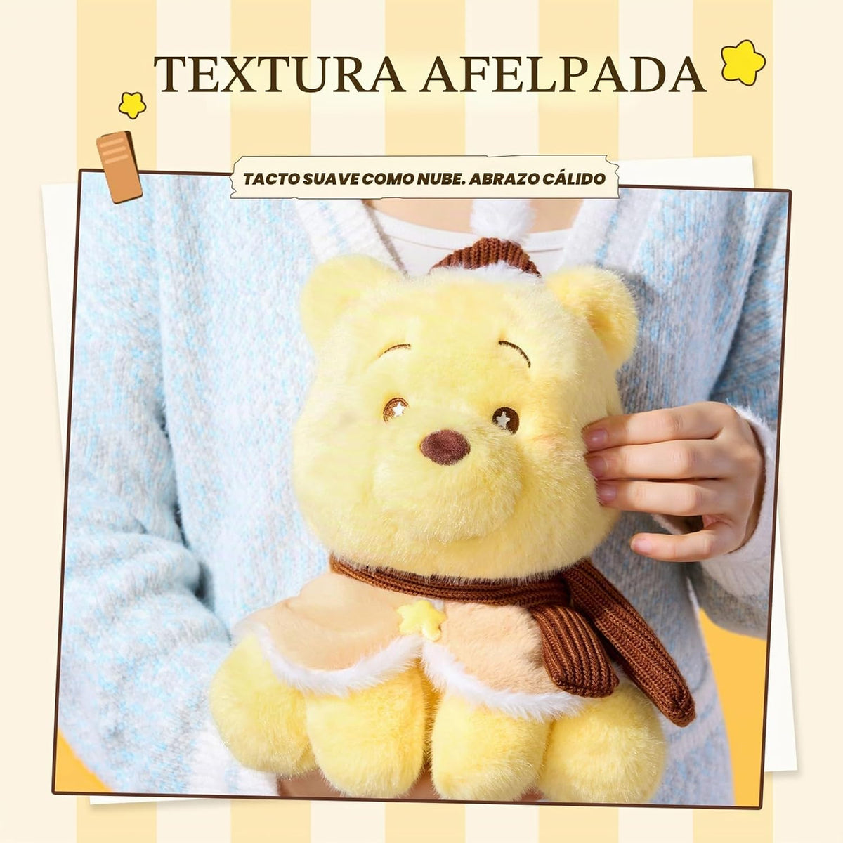 MINISO Peluche de Winnie The Pooh de Disney, Multi
