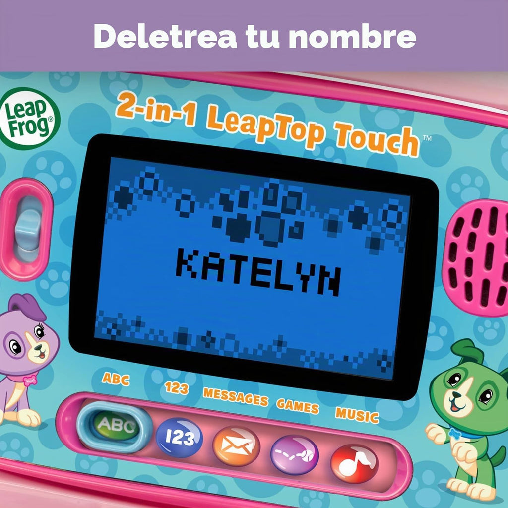 LeapFrog Leaptop 2-en-1 táctil, Rosado