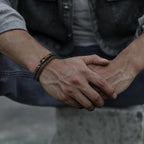 LUXEJEW Regalos para Hombres – Pulsera para Hombre, Pulsera con Ini...