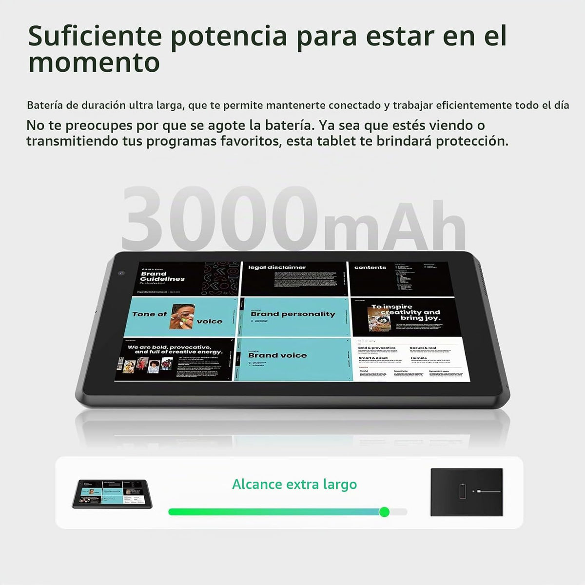IWEGGO Tablet Android 14 con funda, 7 pulgadas 8 GB RAM+32 GB ROM\/...