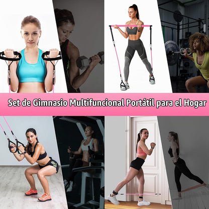 Kit de barra de pilates Bbtops con bandas de resistencia, barra de...
