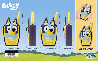 Bluey Toy Walkie Talkies para niños, juguetes libres de estática pa...