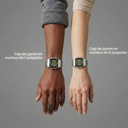Timex Reloj digital clásico de 34 mm, para hombre