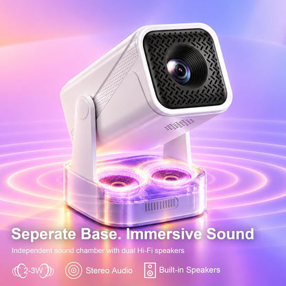 Mini proyector inteligente, proyector nativo 1080P con WiFi y Bluet...