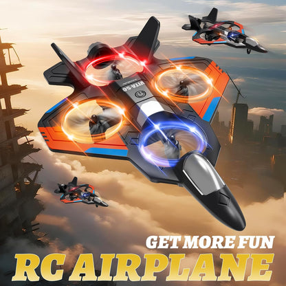 4DRC Aviones RC para niños y adultos, naranja, 4 baterías con estuc...