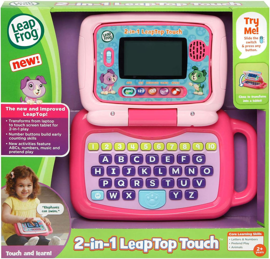 LeapFrog Leaptop 2-en-1 táctil, Rosado