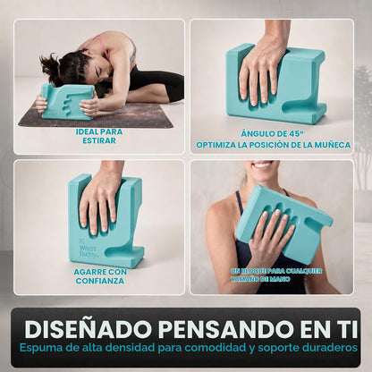 WRISTBuddy Bloques de yoga (izquierdo + derecho) - Bloques de EVA e...
