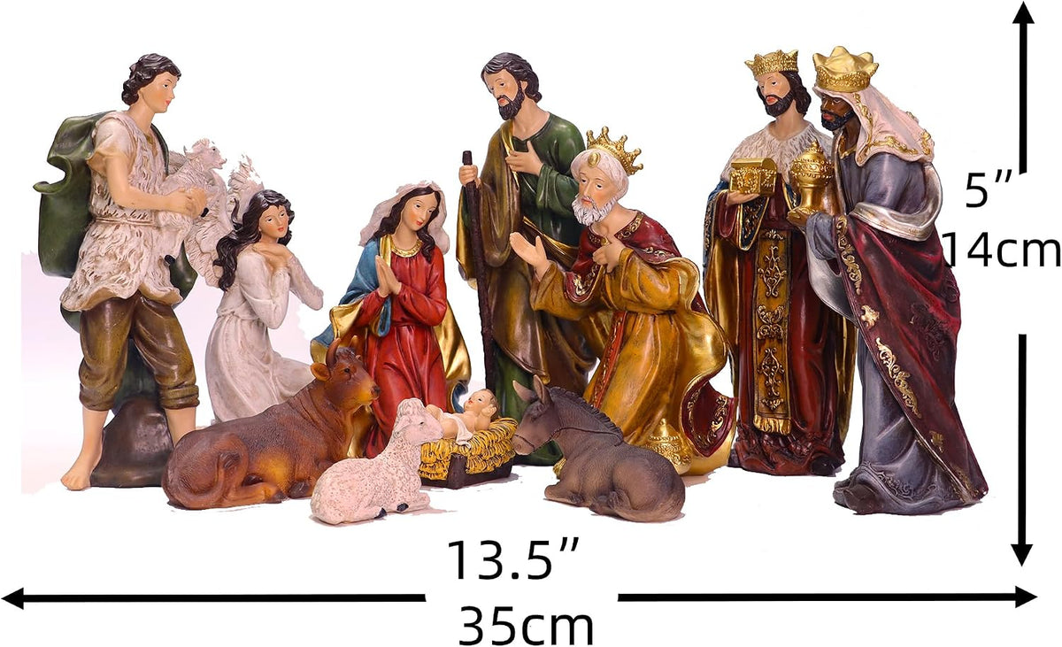 Zayton Juego de figuras de Navidad de 5 pulgadas, 11 piezas | Juego...