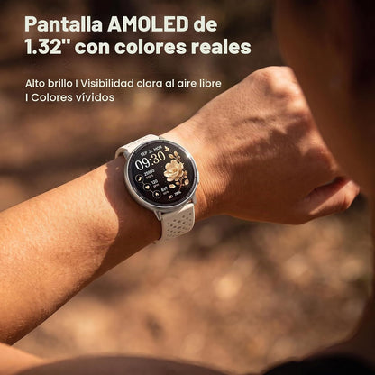 Reloj inteligente para hombres y mujeres, GPS integrado, pantalla A...