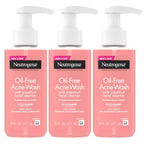 Neutrogena Lavado facial para acné de pomelo rosa sin aceite, 3 x 6...