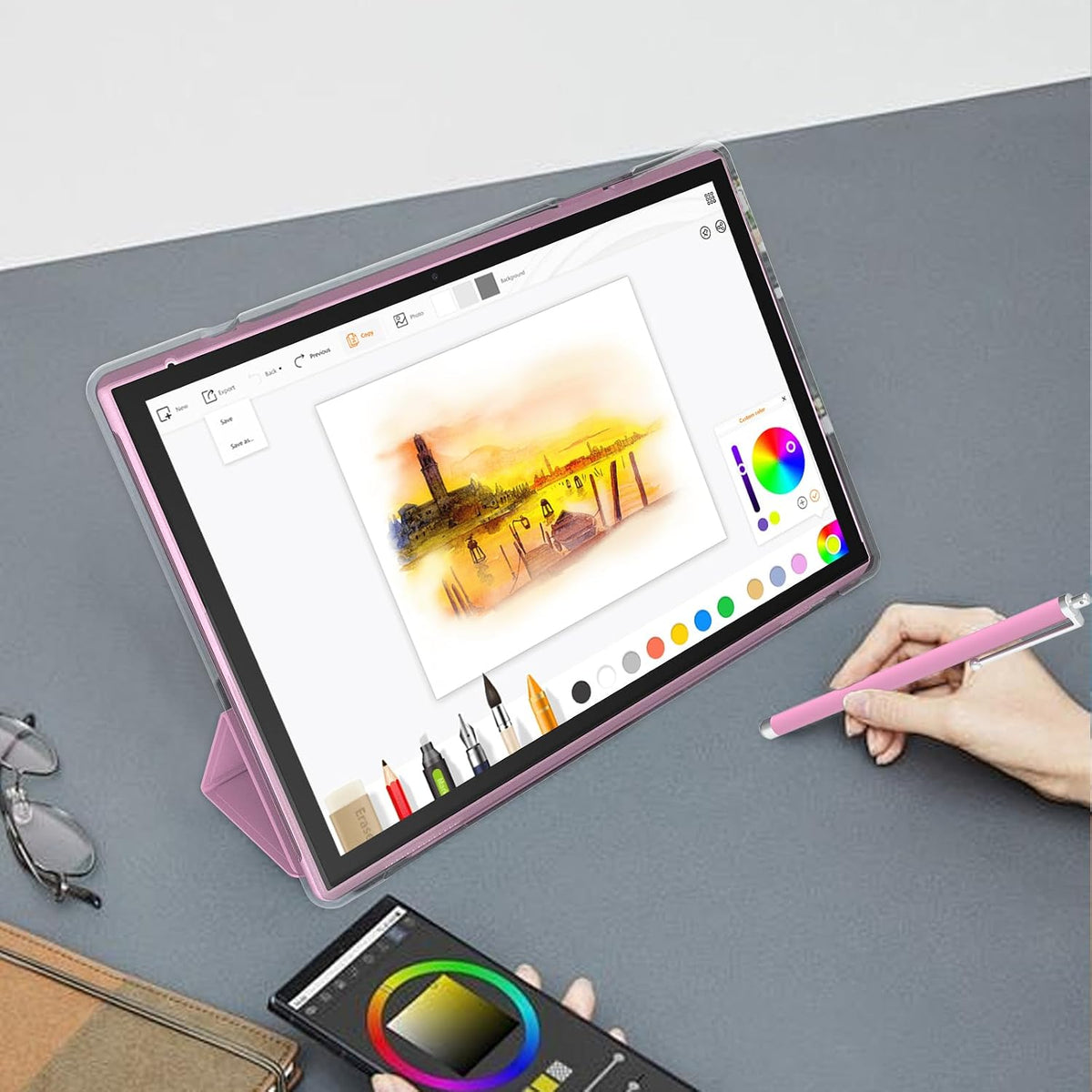Tableta Android de 10 pulgadas con estuche pantalla Stylus Android...