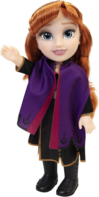 Disney Frozen 2 Muñeca de viaje Anna, 14 pulgadas de alto