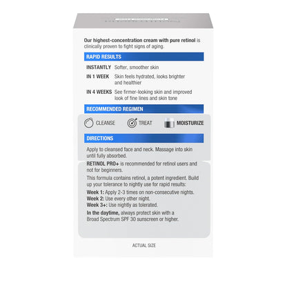 Neutrogena Retinol Pro+ Crema hidratante de noche antiarrugas, repa...
