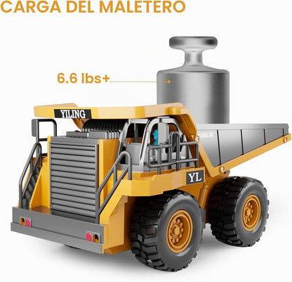 Dwi Dowellin Juguetes de Camión Volquete con Control Remoto para Ni...