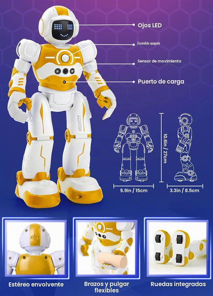 EduCuties Robot Juguetes para niños, robots recargables de control...