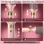 Mythsight StyleVibe 6 en 1 Air Styler con secador de pelo y rizos a...