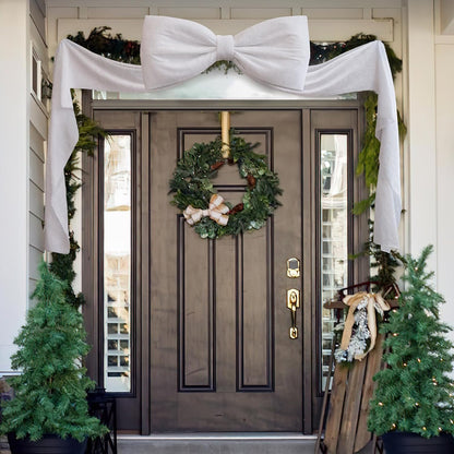 Decoraciones navideñas: lazos grandes de 6 pies para decoración de...